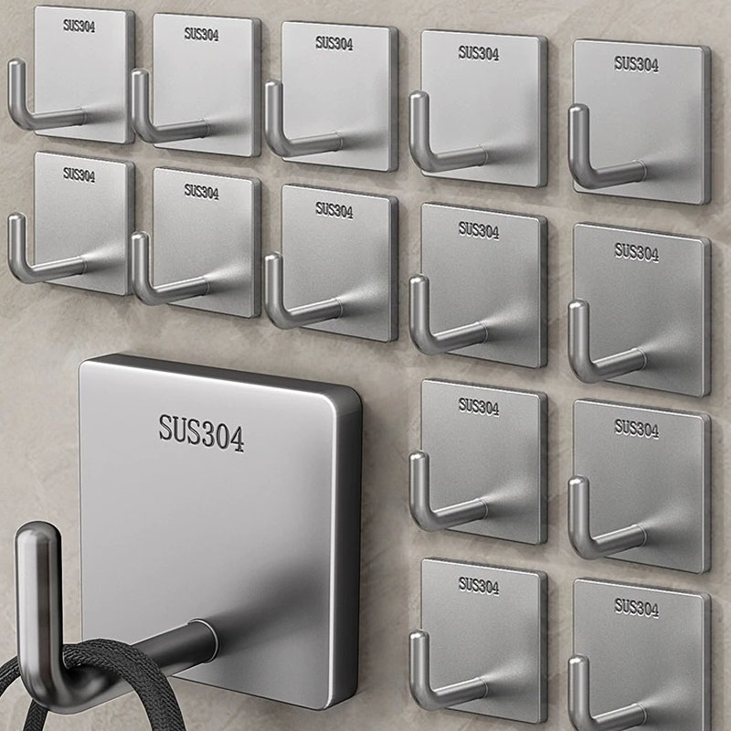 Kitchen Appliances Holder - Gancho Adesivo de Aço Inoxidável Reforçado