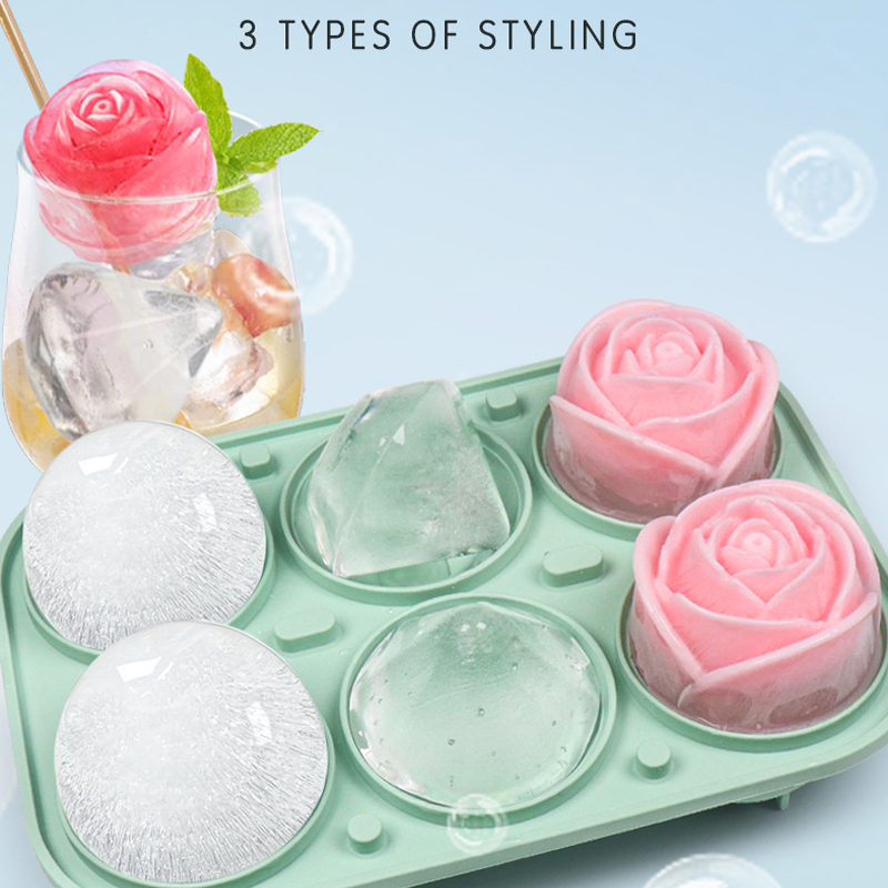 Kitchen Appliances Holder - 3d rosa diamante redondo moldes de