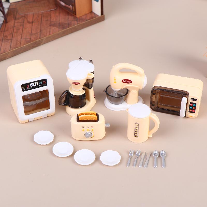 Kitchen Appliances Kids - 1 Conjunto de Cafeteira Miniatura 1:12
