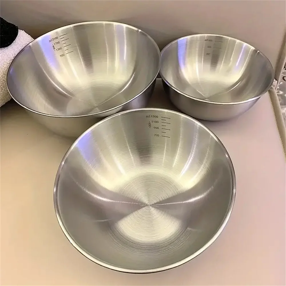 Stand Mixer Bowl - Conjunto de Tigelas de Aço Inoxidável