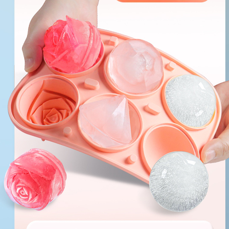 3d rosa diamante redondo molde - Kitchen Appliances Holder avaliação e preço