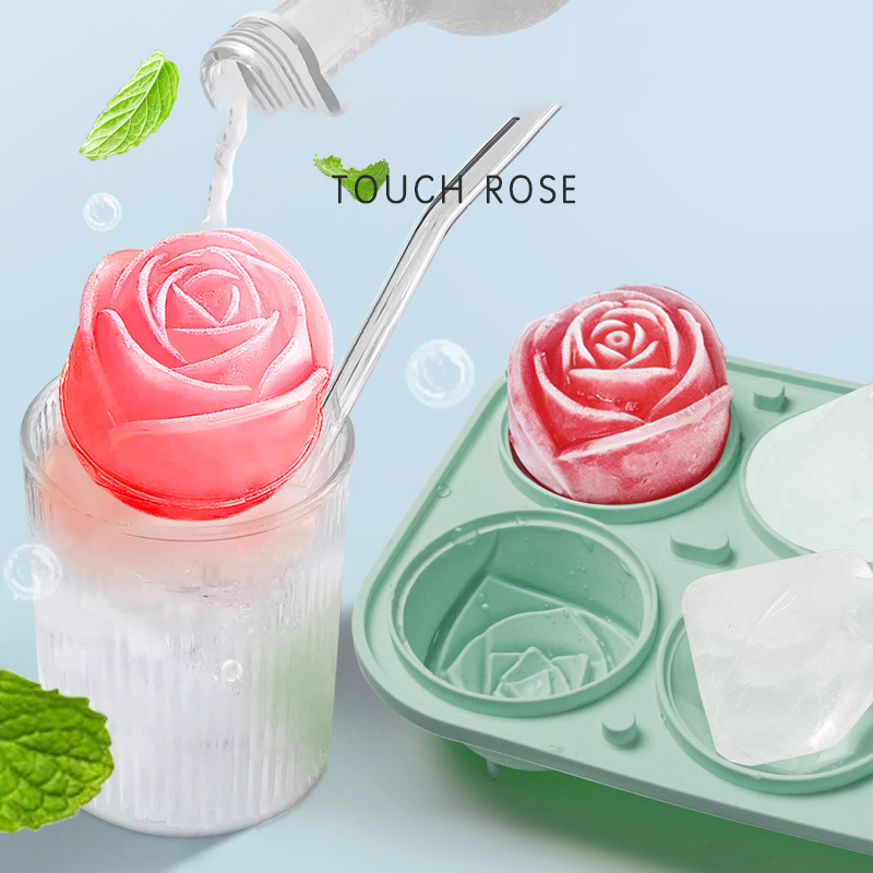3d rosa diamante redondo molde - Kitchen Appliances Holder avaliação e preço