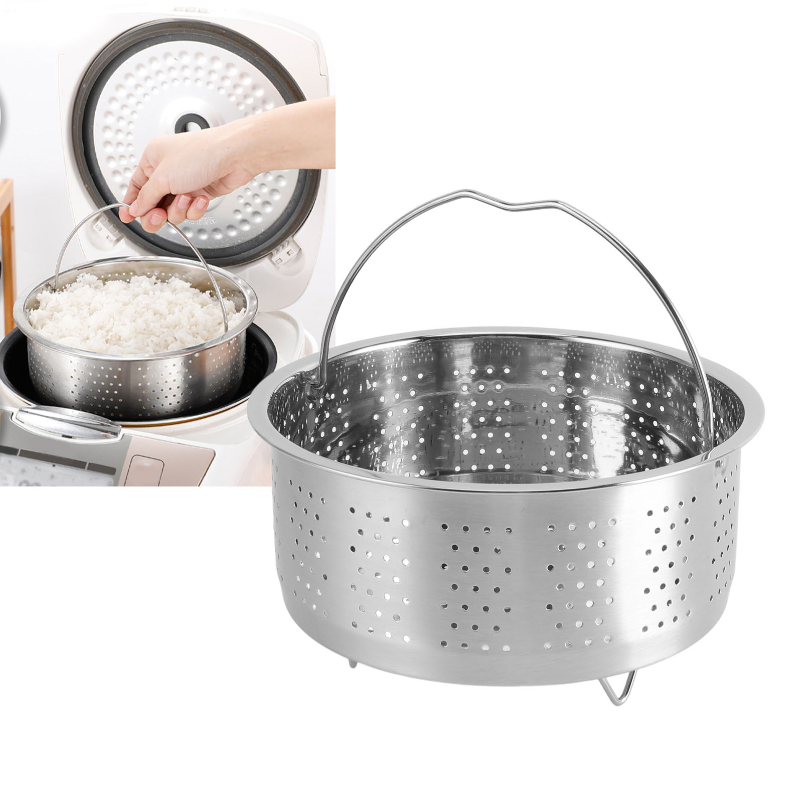 Cesto de Vapor em Aço Inoxidáv - Instant Pot Pressure Cooker avaliação e preço