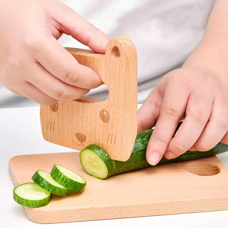 Faca infantil de madeira para  - Kitchen Appliances Kids avaliação e preço