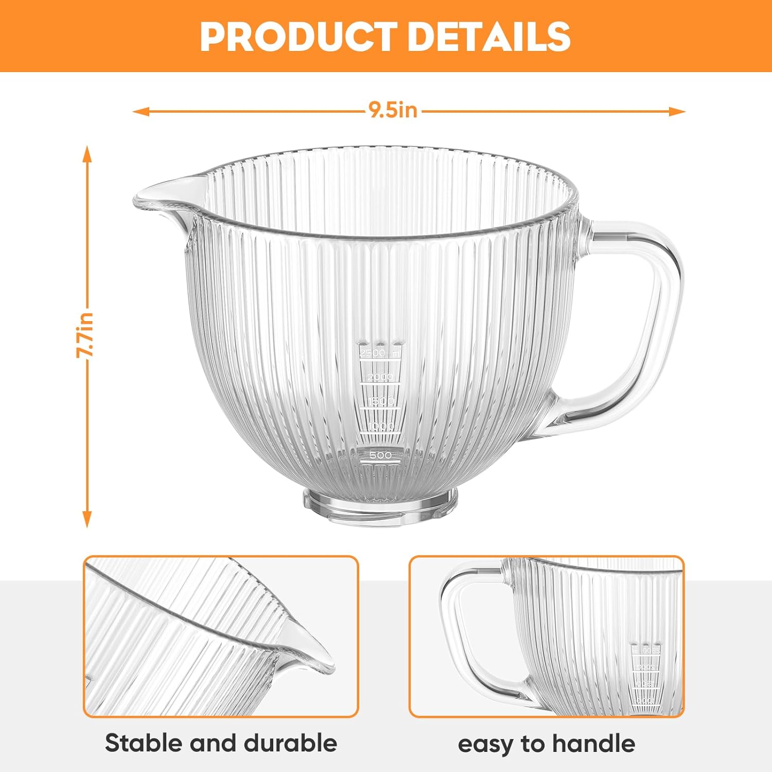 Tigela de vidro GVODE para mis - Stand Mixer Bowl avaliação e preço